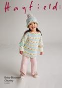New Blooms Poncho &amp; Hat in Hayfield Baby Blossom Chunky (5570) - PDF image
