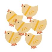 Craft Embellishments (6pcs) - Yellow Chicks image