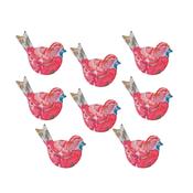 Craft Embellishments (8pcs) - Wooden Printed Birds image