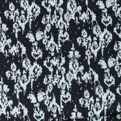 100% Cotton Seersucker: Rorschach Blots Black - Per ½ Metre image