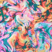 Cupro/Viscose Neon Oil Slick - Per ¼ Metre image