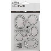 Clear Stamps - Leaf Frames