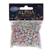 7mm Alpha Beads - White - Friendship Bracelet Beads image