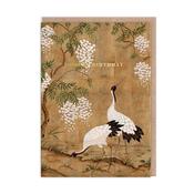 Greeting Card - Cranes &amp; Wisteria Birthday image