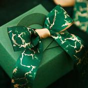 Marble Satin Ribbon (25mm) - Per Metre image