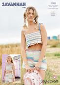 Crochet Top &amp; Shorts in Stylecraft Savannah Aran (9989) - CROCHET