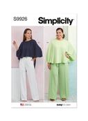 Cape Tops &amp; Pants in Simplicity Misses' (S9926)