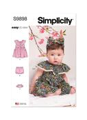 Babies' Dress, Bottoms &amp; Headband in Simplicity Kids (S9898)