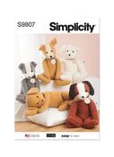 24” Poseable Plush Animals by Elaine Heigl Designs in Simplicity (S9807) image