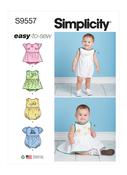 Babies' Romper w/Skirt in Simplicity Kids (S9557)