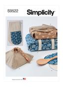 Casserole Carriers, Pie Holder &amp; Double Oven Mitt in Simplicity (S9522)