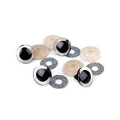 25mm Glitter Safety Eyes (4pcs) - Silver