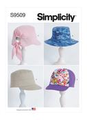 Adult &amp; Children's Hats in Simplicity (S9509)