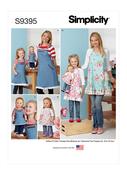 Aprons for Misses', Children &amp; 18" Doll in Simplicity (S9395)