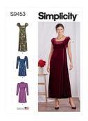 A-Line Empire Dress in Simplicity Misses' (S9453)