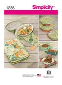 Casserole Carriers, Gifting Baskets &amp; Bowl Covers in Simplicity (S1236)