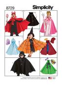 Superhero/Princess Halloween Cape Costumes in Simplicity Kids (S8729) image