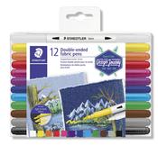 Staedtler 3190 Double-Ended Fabric Pens (12pcs)