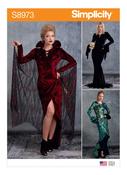 Misses' Femme-Fatale Halloween Dresses in Simplicity Costumes (S8973) image