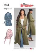 Coats &amp; Jackets in Simplicity Misses' &amp; Petite (S8554)