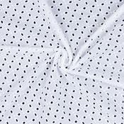 100% Spanish Eyelet Cotton Lawn: White Abstract Molecule - Per ¼ Metre image