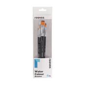 Reeves Short Handle Watercolour Brushes (4pcs)