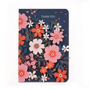 Greeting Card - Thank You Flowers - Paper Cut Art