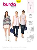 Draping Blouse Tops in Burda Misses' (6234)