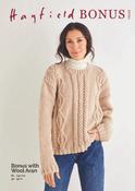 Diamond &amp; Arrowhead Textured Sweater in Hayfield Bonus Aran w/Wool (10223) - PDF