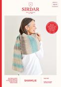 Long Textured Wrap Shawl in Sirdar Shawlie (10215) - PDF image
