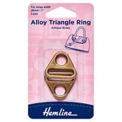 Alloy Triangle Rings (2pcs) - 25mm