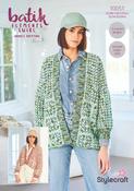 Crochet Hexagon Cardigan in Stylecraft Batik Elements Swirl DK &amp; Life DK (10051) - PDF - CROCHET