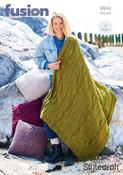 Blanket &amp; Cushions in Stylecraft Fusion Chunky (9944) - PDF