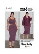 Slouchy Cardi, Racerback Tank &amp; Bodycon Skirt by Mimi G Style in Simplicity Misses' (S3010)