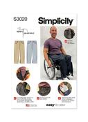 Unisex Adaptive Jeans by Sewn Adaptive in Simplicity (S3020) image