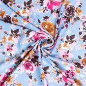 Summer Wedgewood Floral Polyester - Per ½ Metre image