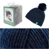 Crochet Hat Kit w/Pompon - Rico Fashion Super Chunky