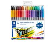 Staedtler 3200 Double Ended Fibre-Tip Pens (72pk) image