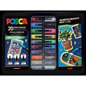 Posca Paint Markers Tin (20pk) - Pop Colours image