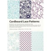A6 Cardboard Lace Patterns Pad (24pk) - Blues