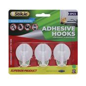 Removable Adhesive Hooks (3pcs)