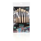 Texture Hog Hair Brush Set (10pcs)