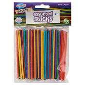 Assorted Sticks (100pcs) - Multicolour