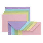 C6 Cards &amp; Envelopes (50pk) - Pastel