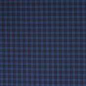 Designer Italian Pure Wool Suiting in Mini Royal Blue Check - Per ¼ Metre