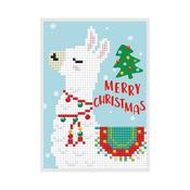 Diamond Painting Kit - Llama Christmas Card