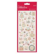 Create Christmas Glitter Dot Stickers - Christmas Numbers