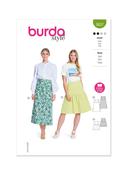 Close-Fit Skirt w/Ruffles in Burda Misses' (5837)