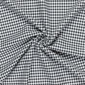 Polyviscose Houndstooth Monochrome - Per ¼ Metre image