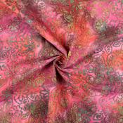 50's Cotton Batik: Tie-Dye Water Lilies Muted